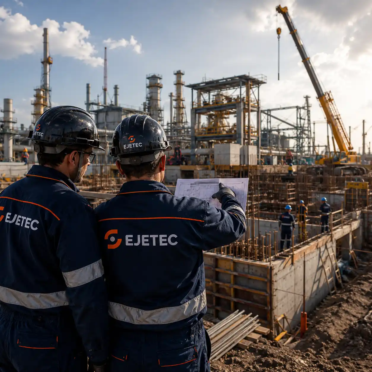 Obras civis industriais executadas pela Ejetec